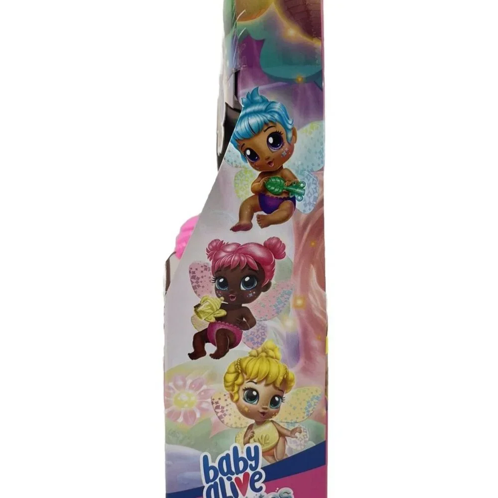 Baby Alive Glo Pixies Minis Carry ‘n Care Necklace Sugar Sprinkle Baby Doll 3.5”